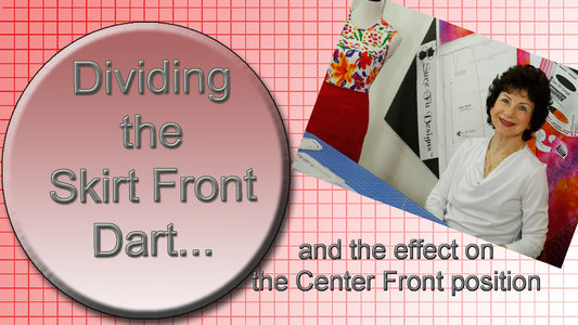 Skirt Front -Dividing the Dart in Half & Repositioning Center Front – Sure-Fit Designs™