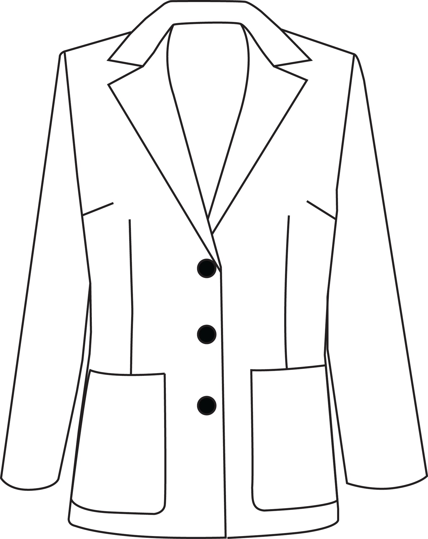 Folleto de moda n.° 4 Diseño de chaqueta con solapa - Versión digital