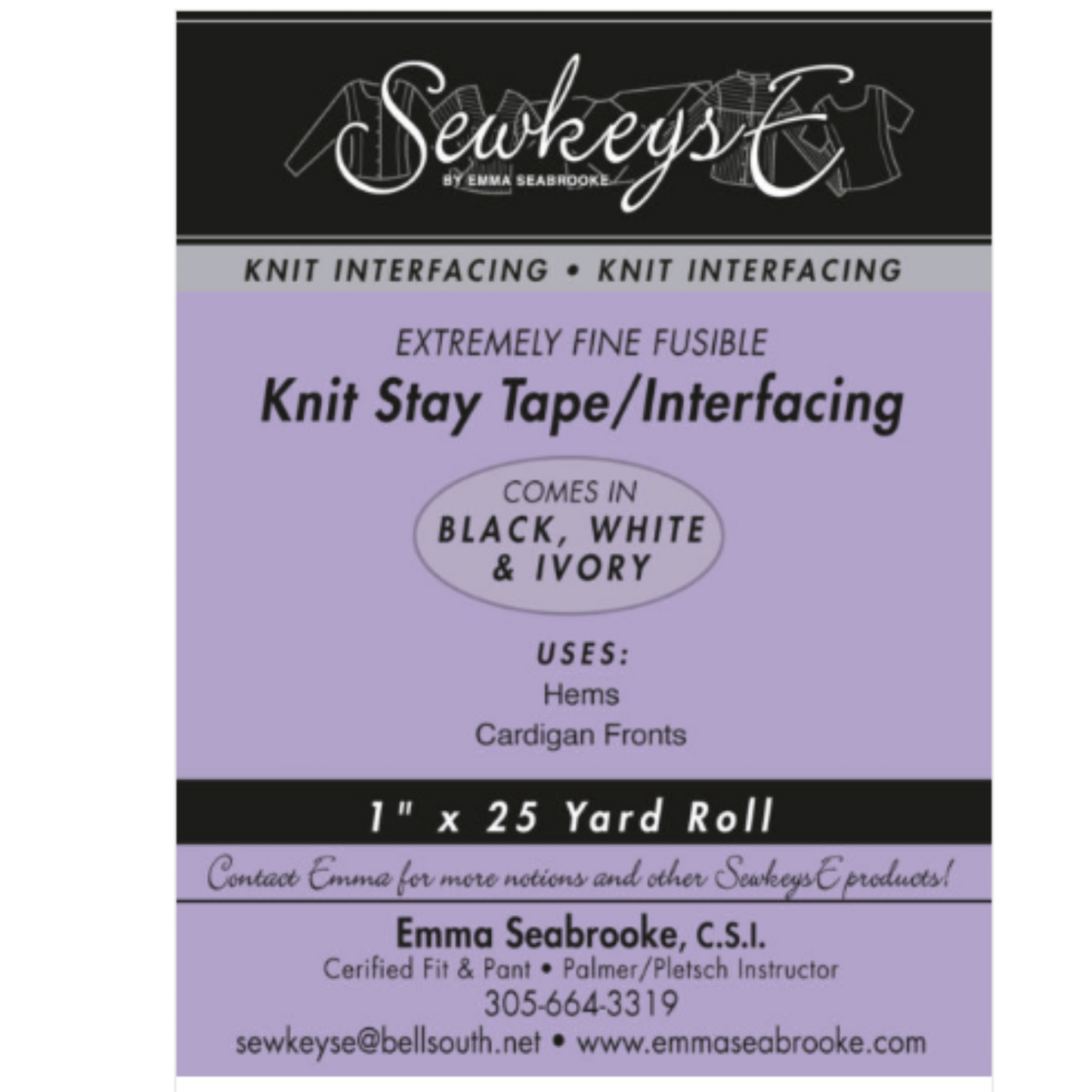 Knit Fusible Stay Tape/Interfacing