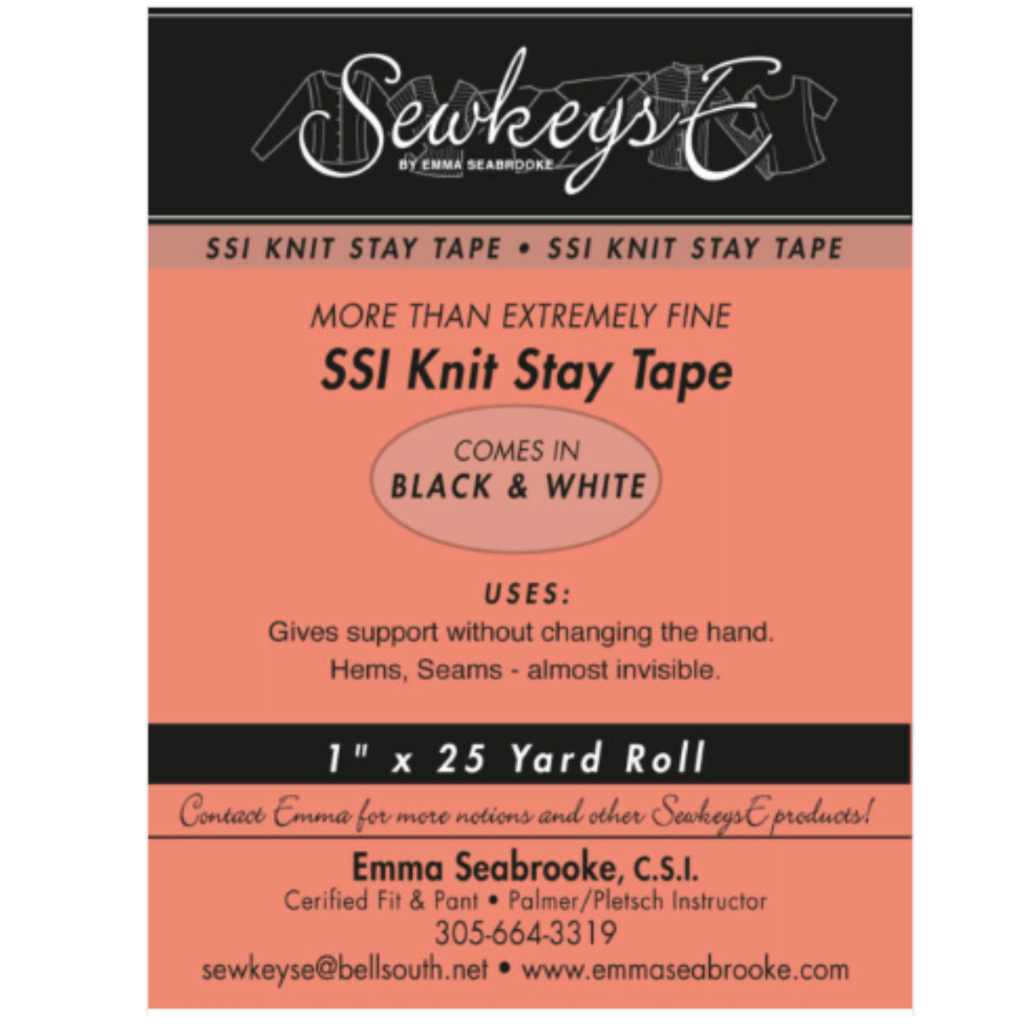 SSI Knit Fusible Stay Tape