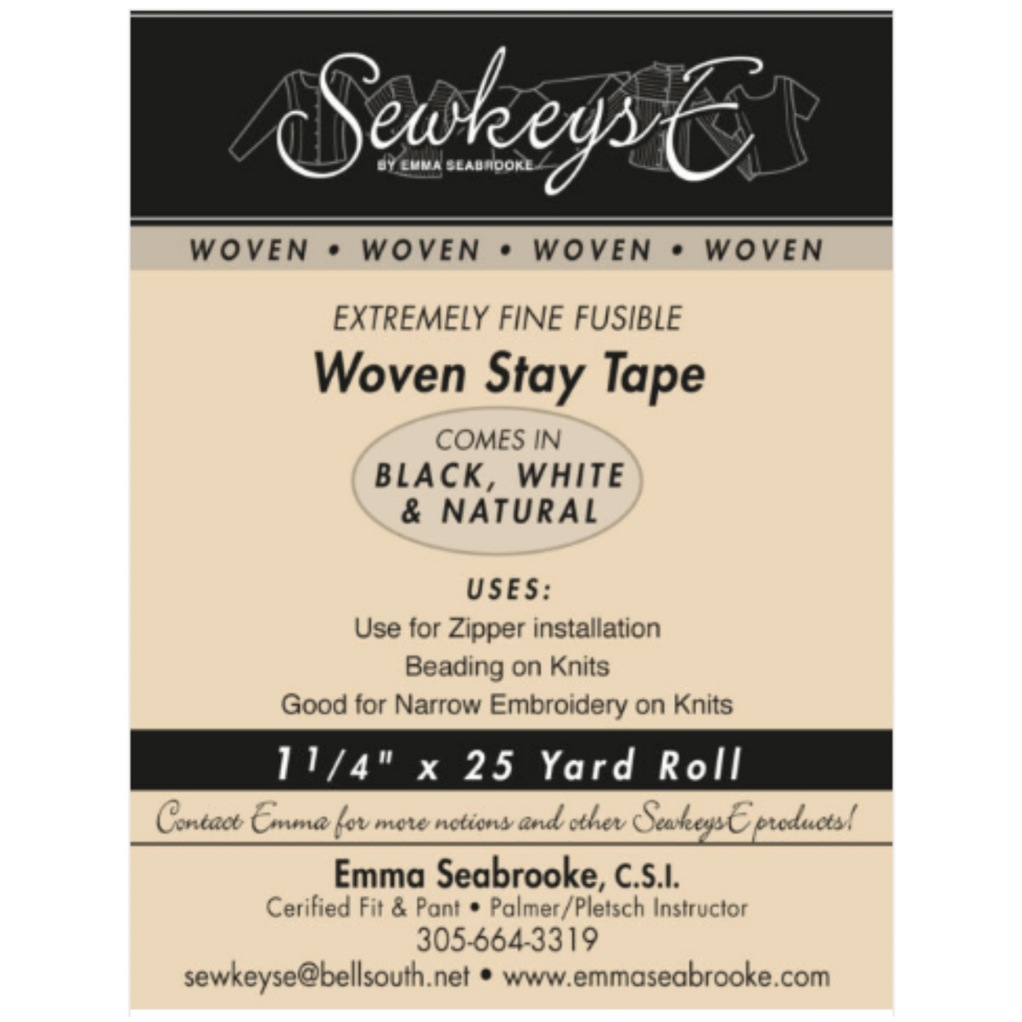 Woven Fusible Stay Tape