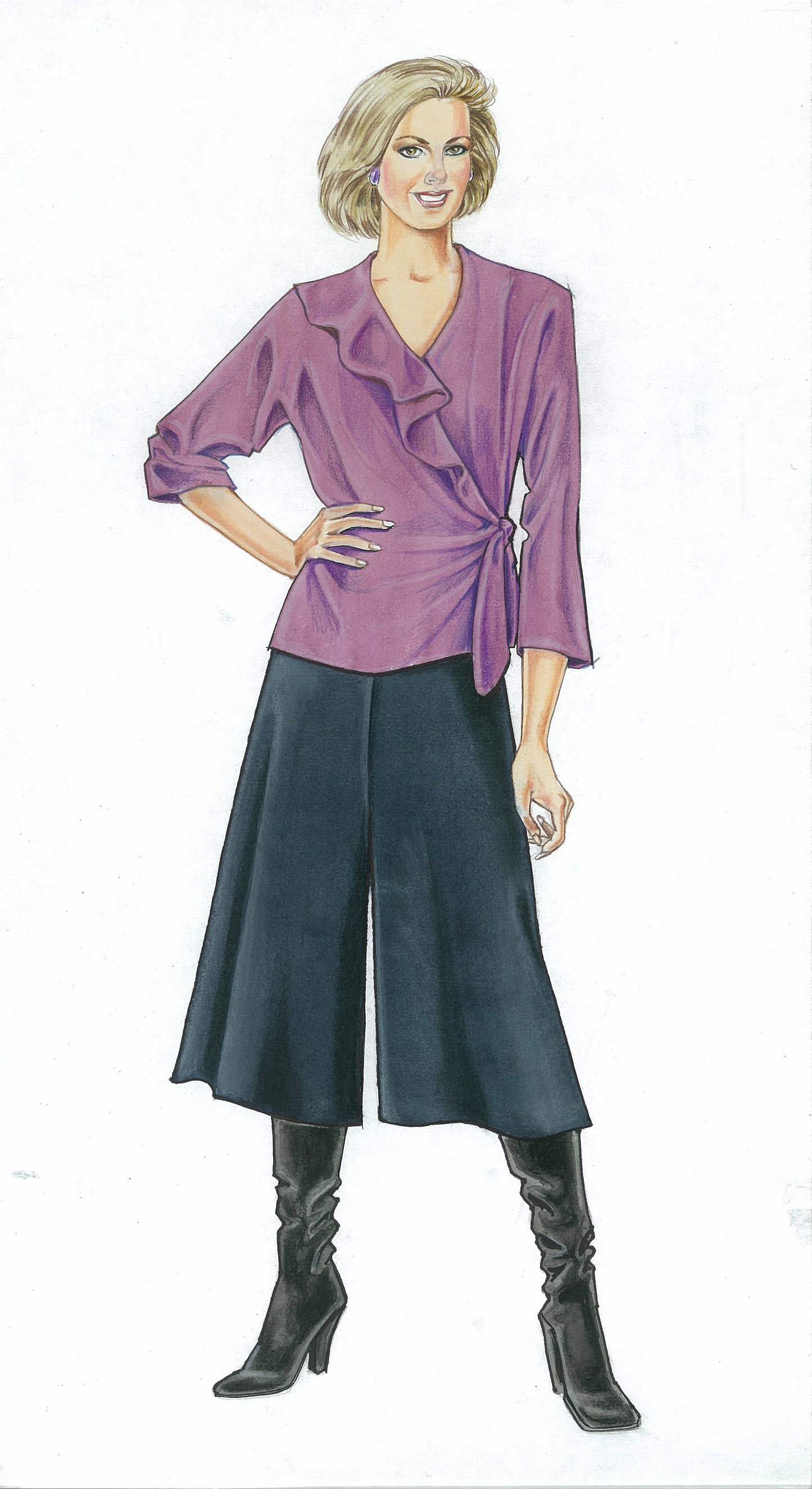 Fashion Leaflet #2 - Divided Skirt/Culottes Pattern