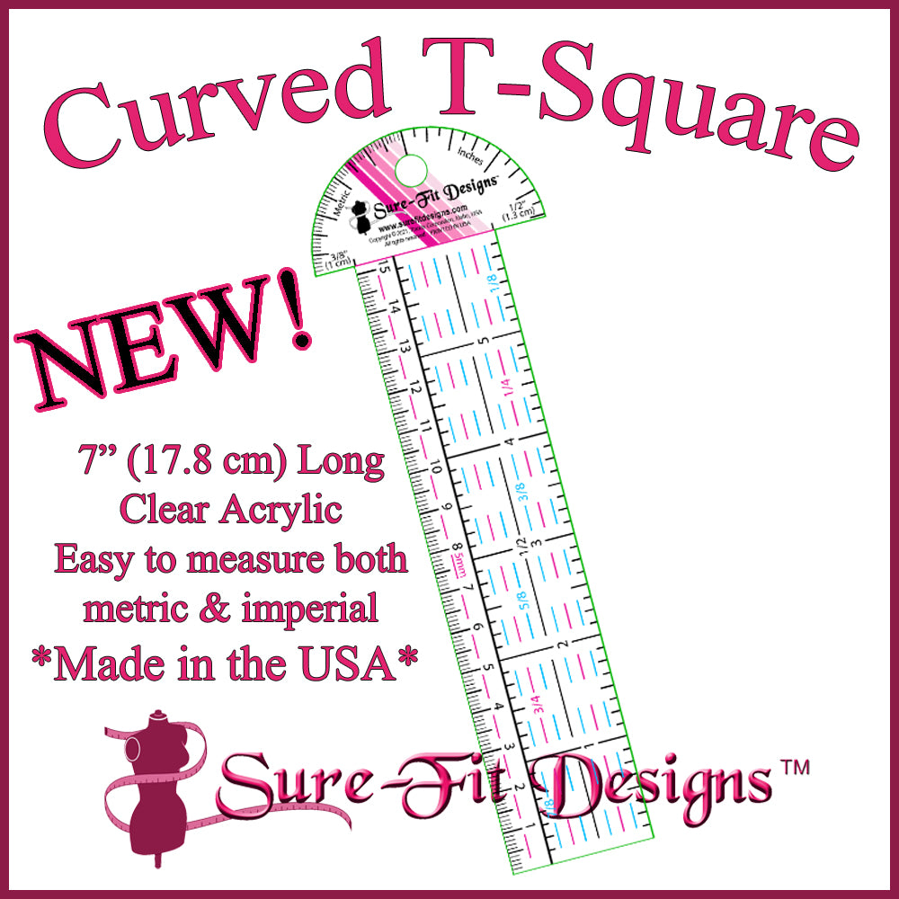Nifty New Curved T-Square by Sure-Fit Designs™