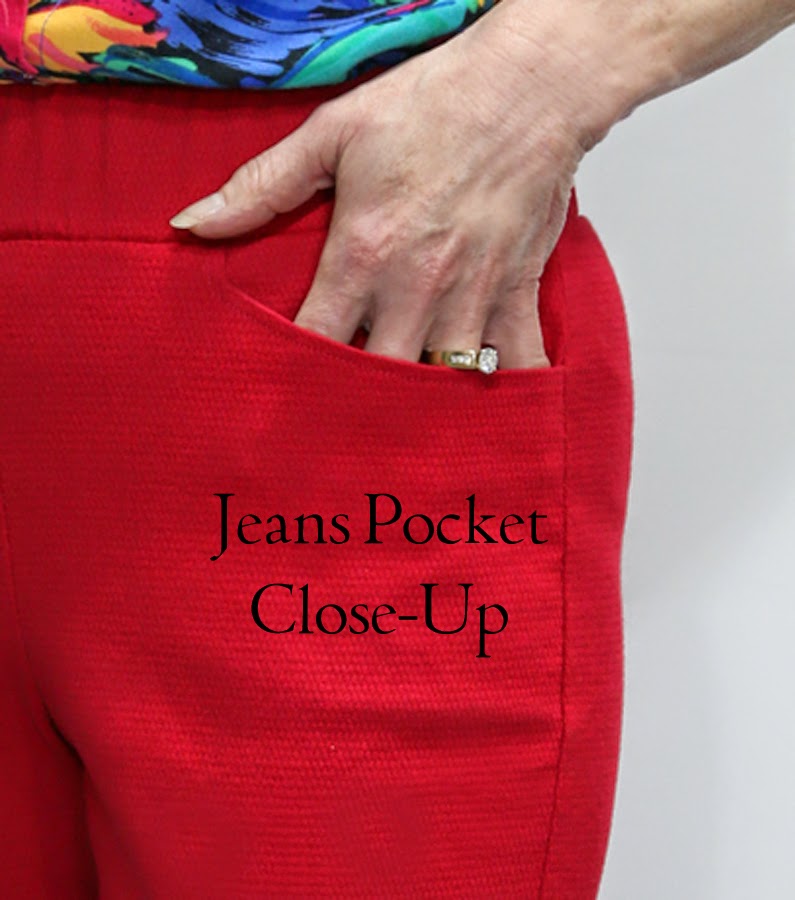 Easy Front Inset Pocket in a Stretch-Woven Cropped Pant