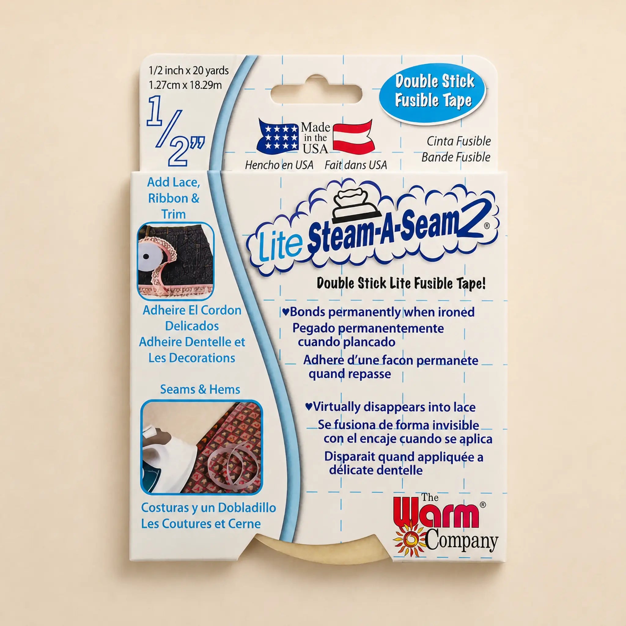 a package of 1/2 inch Steam A Seam Lite