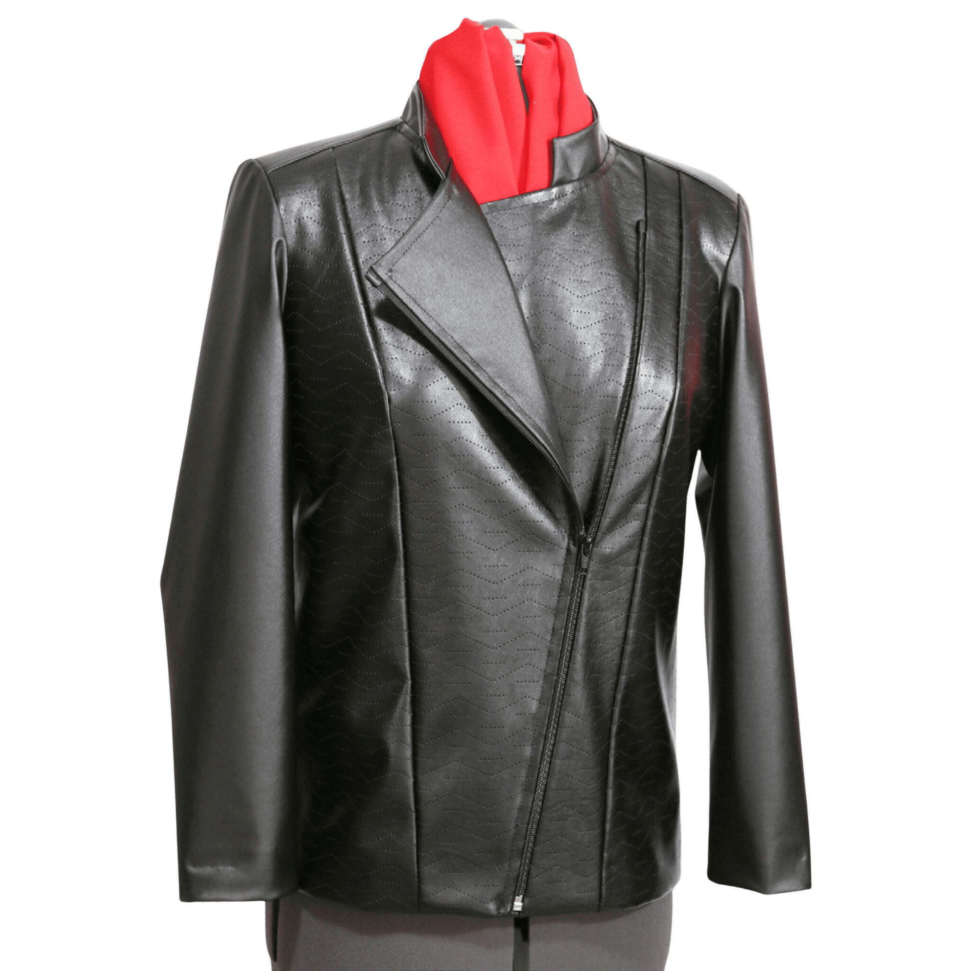 Asymmetrical Zipper Jacket Sure Fit Designs