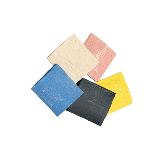 Colonial Tailors Chalk - Sewing Clay Chalk 5 Pieces (White, Yellow, Red, Blue, Black)