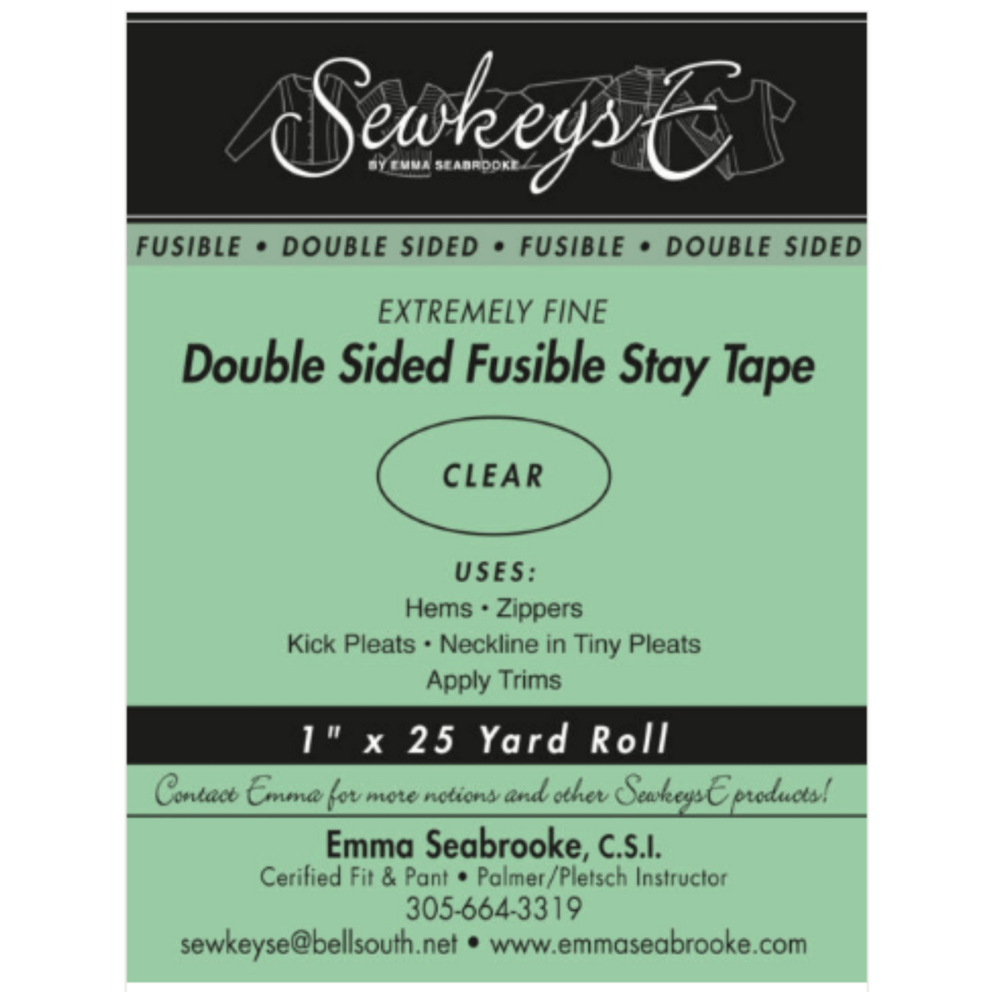 Double Sided Fusible Stay Tape