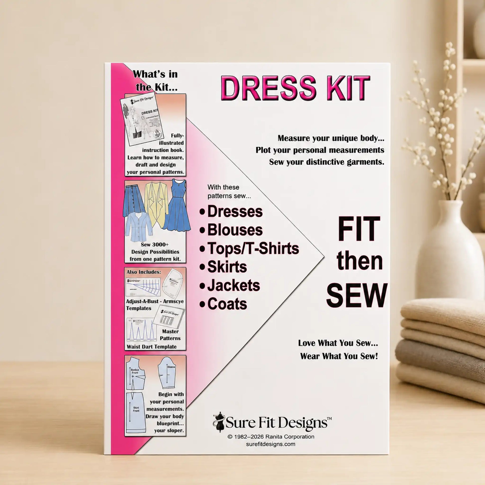 Dress Pattern Drafting Kit — Custom Fit Sewing Patterns