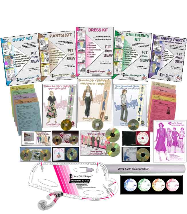 A bundle of sewing patterns and online courses