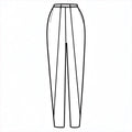 A line drawing of pants