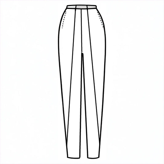 A line drawing of pants