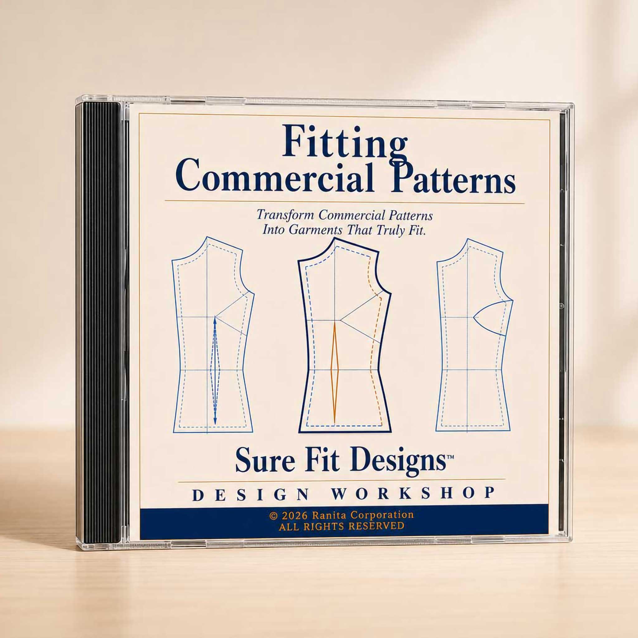 A Fitting Commercial Pattens course displayed on a light maple table.
