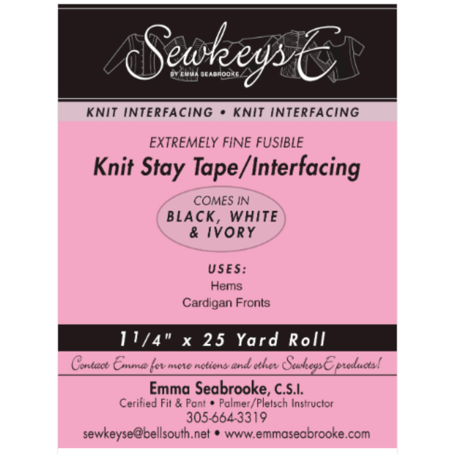 Knit Fusible Stay Tape/Interfacing