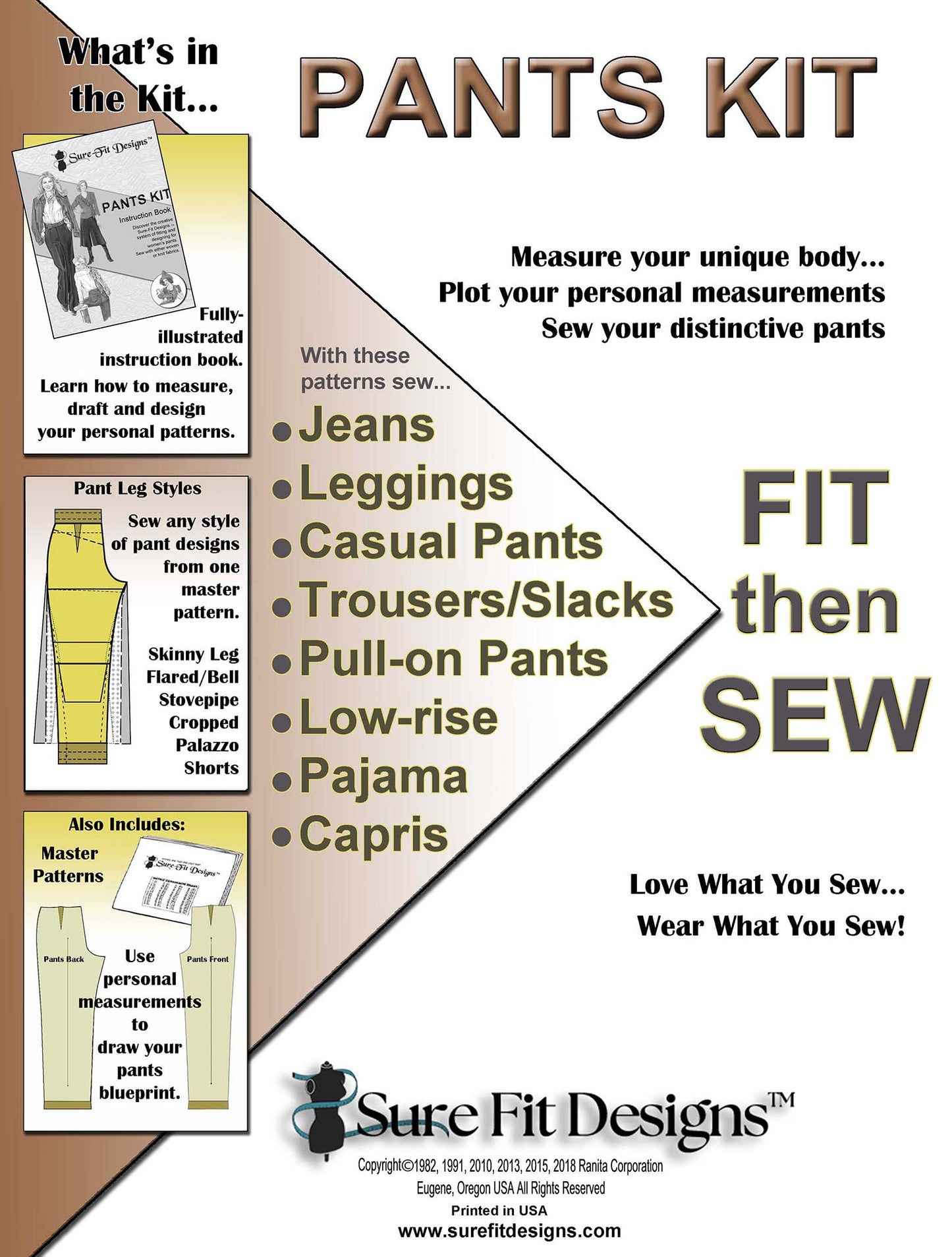 Pants Master Pattern Kit Sew Pants That Fit | Sure Fit Designs Pants Master Pattern Kit Sew Pants That Fit | Sure Fit Designs