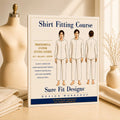 A Shirt Fitting course displayed on a light maple table