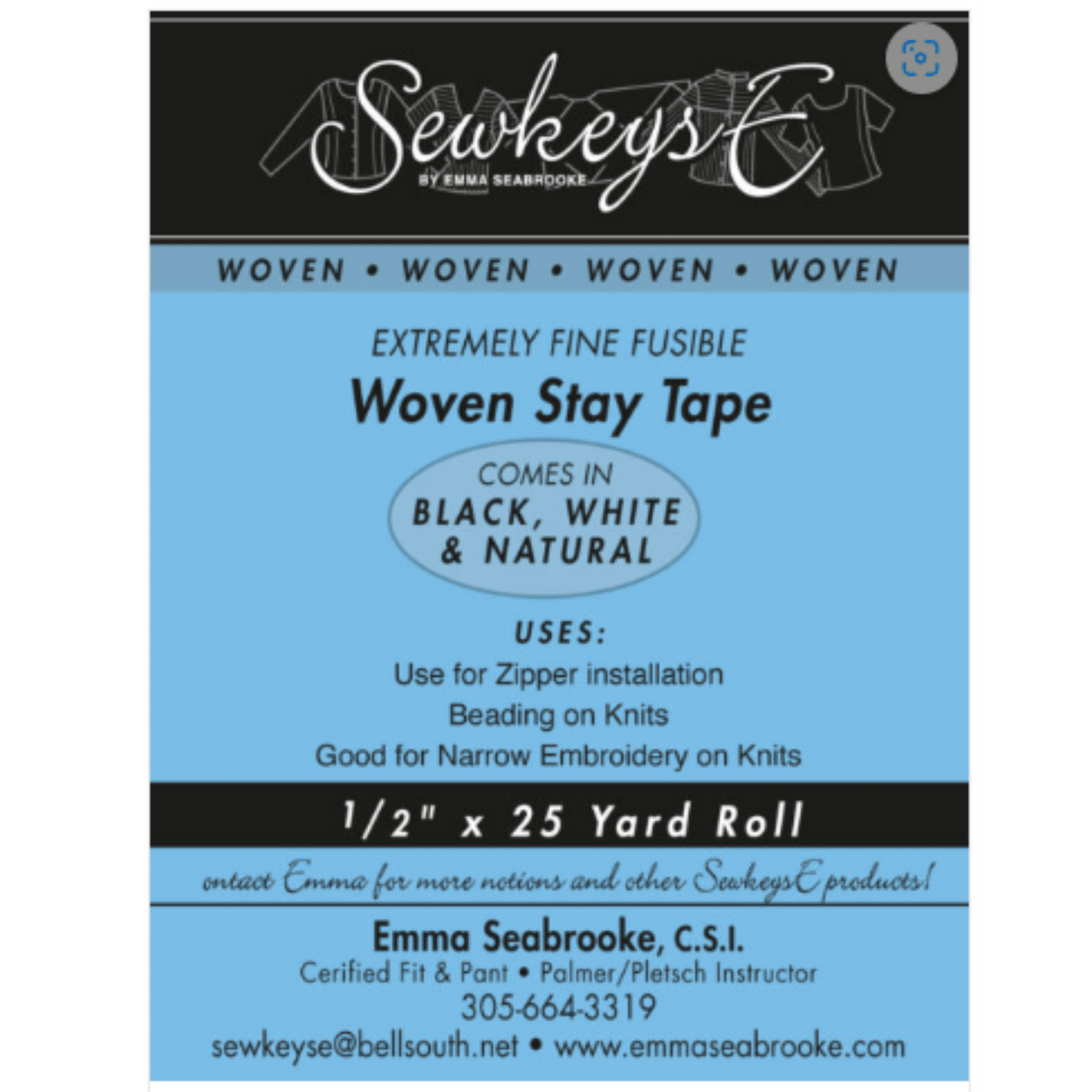 Woven Fusible Stay Tape