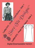 Fashion Leaflet #10 Tulip Sleeve & Draped Front Bodice - Digital Version