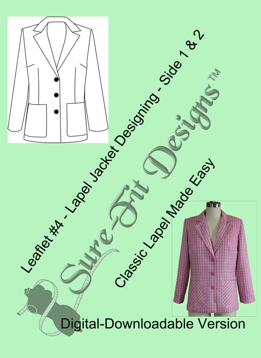Fashion Leaflet #4 Lapel Jacket Designing - Digital Version