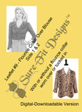 Fashion Leaflet #9 Flounce Collar Over Blouse - Digital Version
