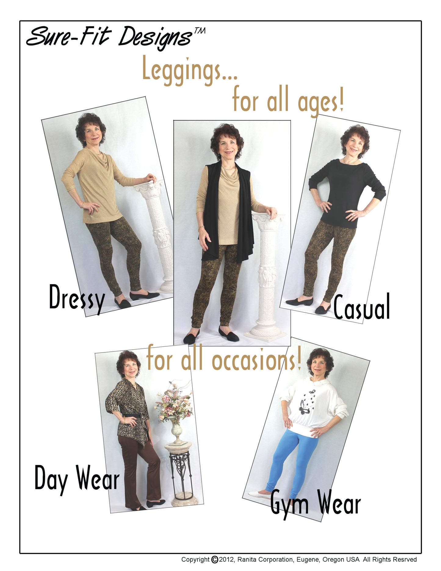 Folleto de moda de leggings